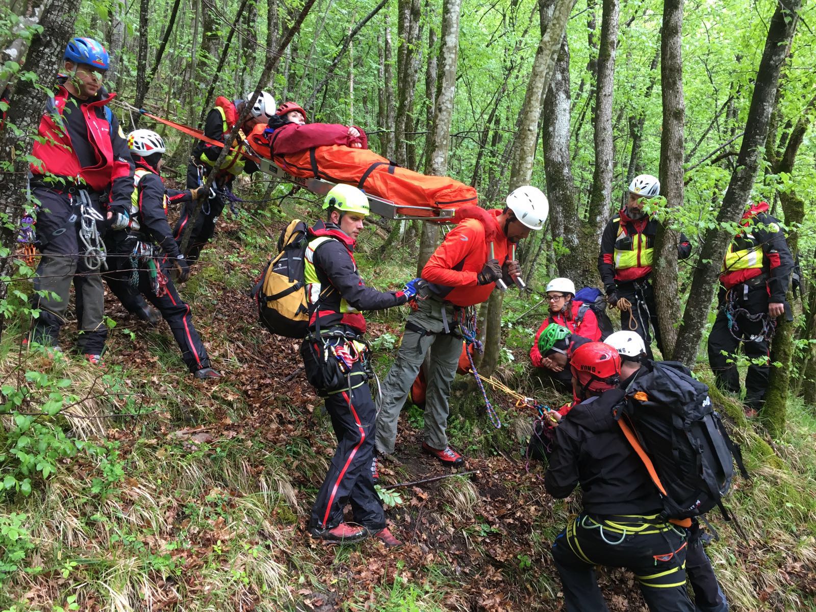 Ferito soccorso nei boschi di Fanano. Ma è un’esercitazione