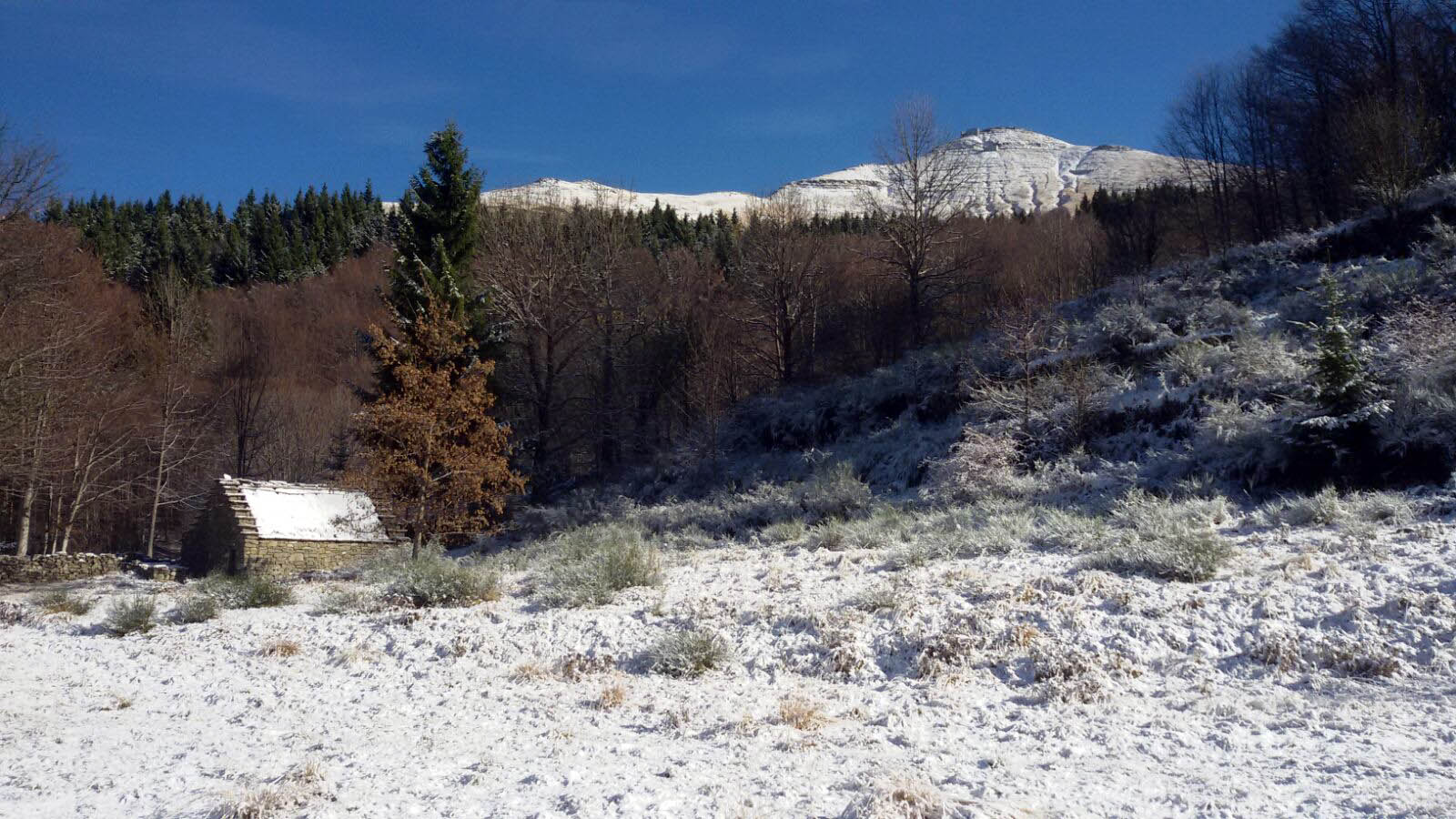 Il Cimone sotto la neve